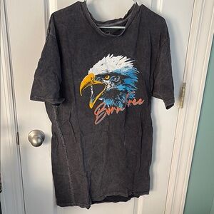 Black Graphic Eagle T-Shirt